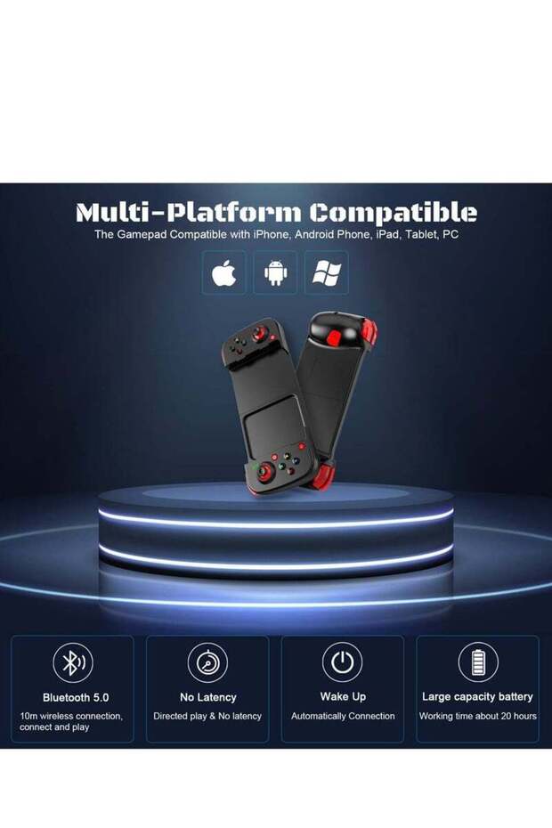 Wireless Mobile Game Controller for iPhone, Android & PC - Programmable Joystick - 2