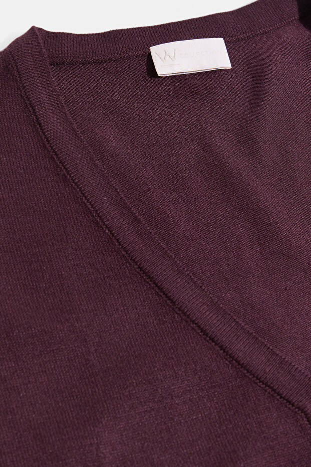 BORDO TRİKO YELEK - 3