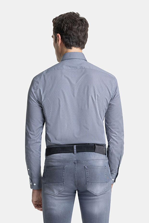 BASKI DESENLİ GÖMLEK - 7