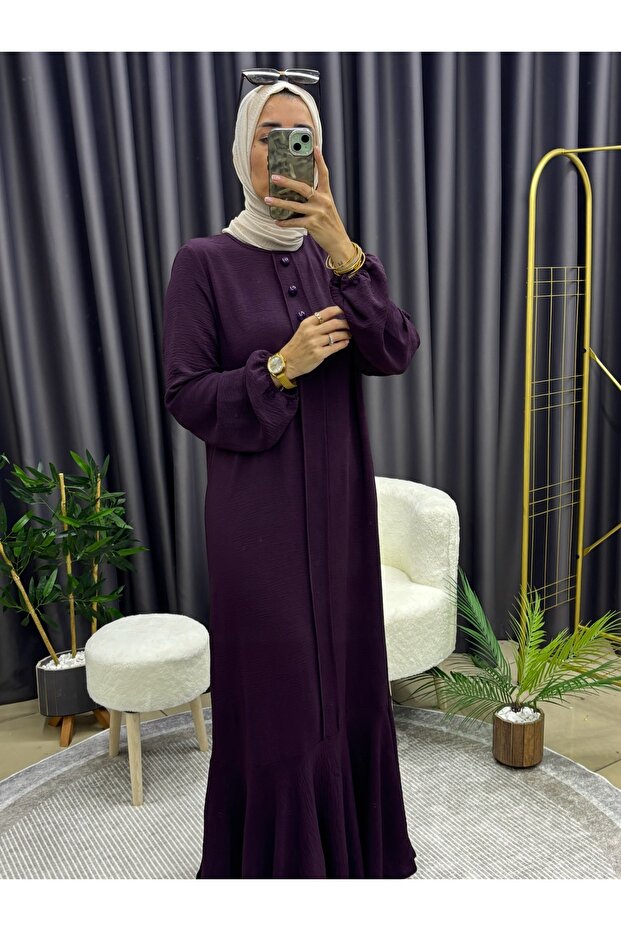 ÜÇ DÜĞMELİ ELBİSE - 4