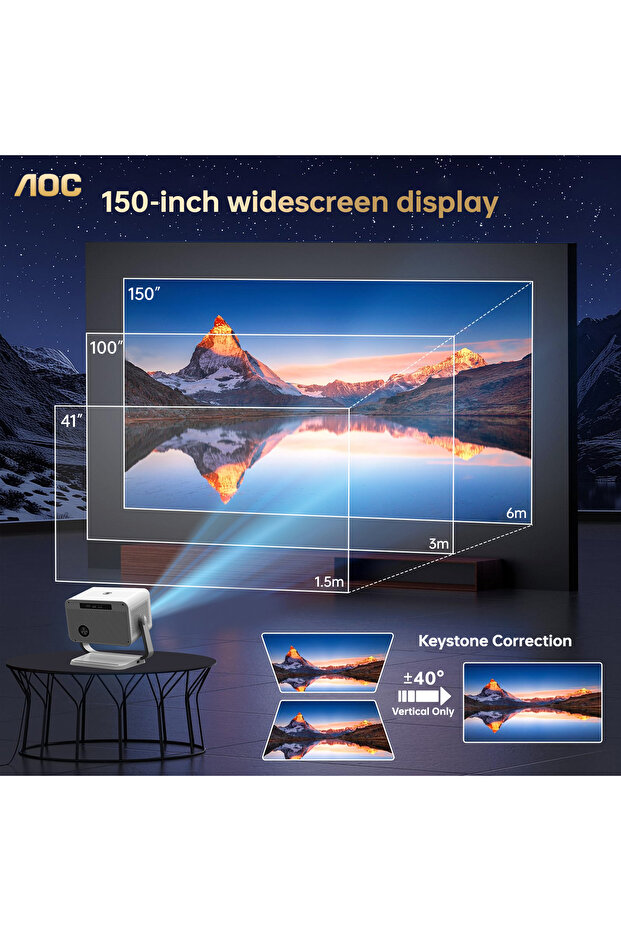 -Portable-Projector|1080P-Resolution|Compatible-with-IOS-Android-PC-PS4-PS5 - 6