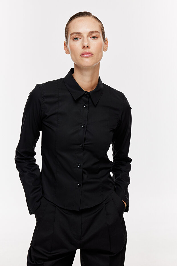 Vücuda Oturan Gömlek - 1