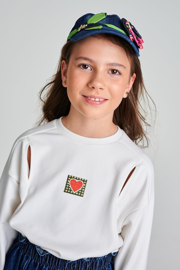 Girl White Blouse