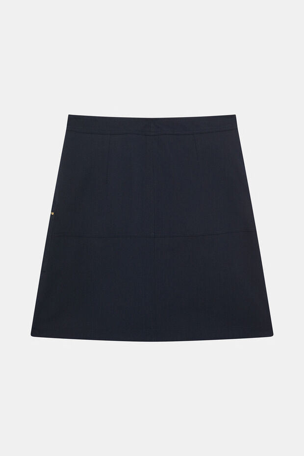 LACİVERT MİNİ ETEK - 2