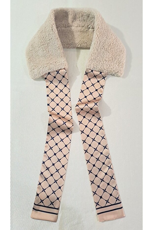 , fularlı peluş boyunluk, atkı - 4