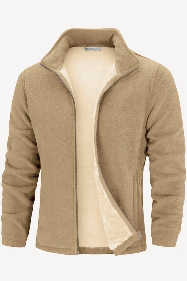 Men's Ultra-Warm Fleece-Lined, Pocketed, Full-Zip Fleece Jacket