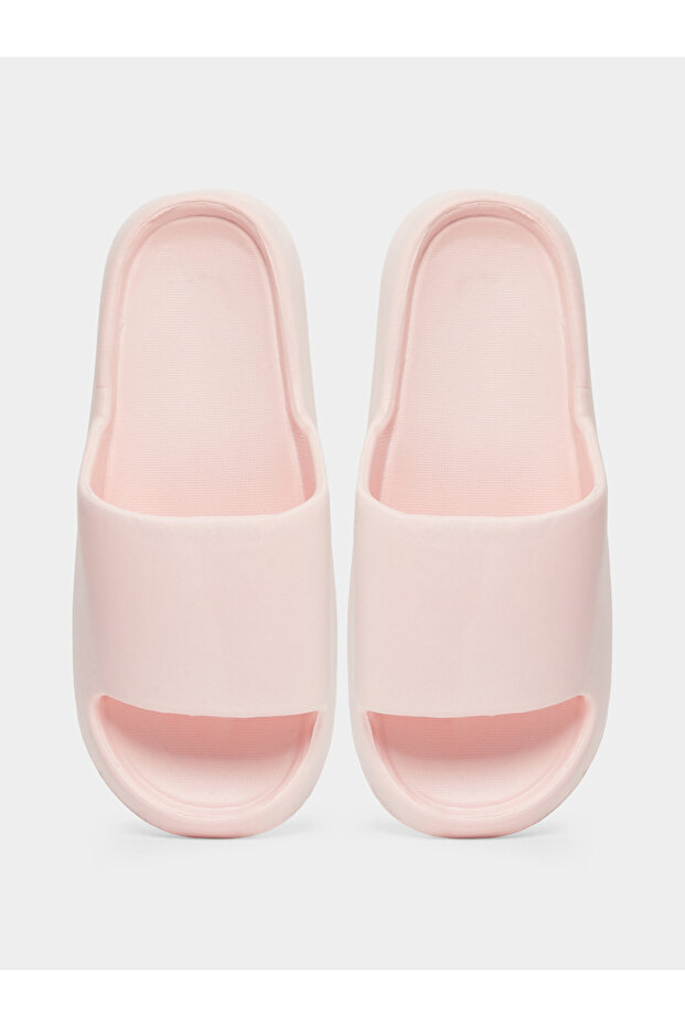 Solid Thick Sole Bathroom Slippers - 5