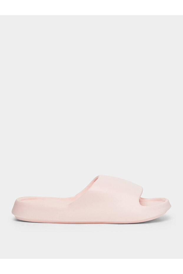 Solid Thick Sole Bathroom Slippers - 1