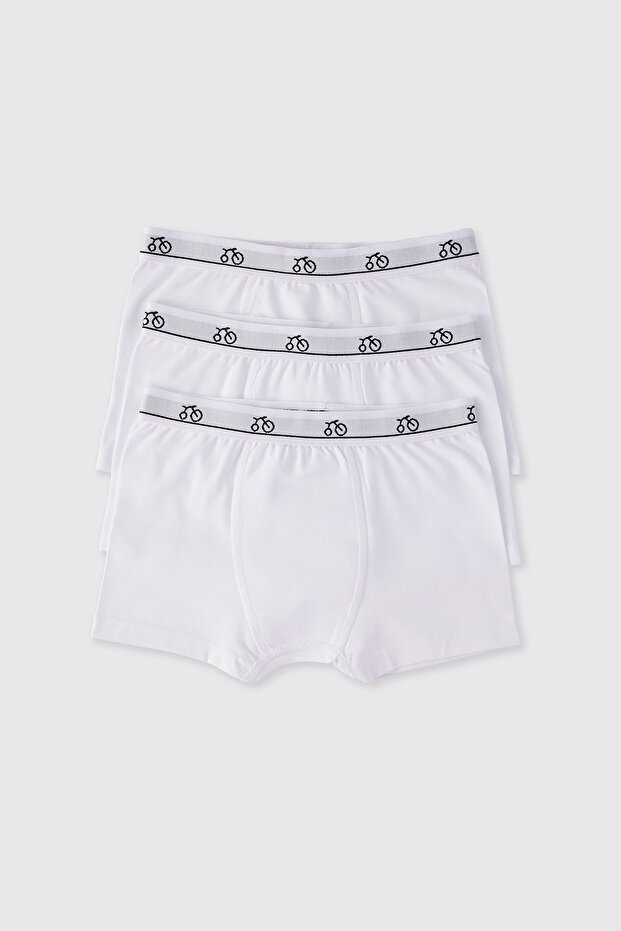 Boy's 3-Piece White Boxer Set