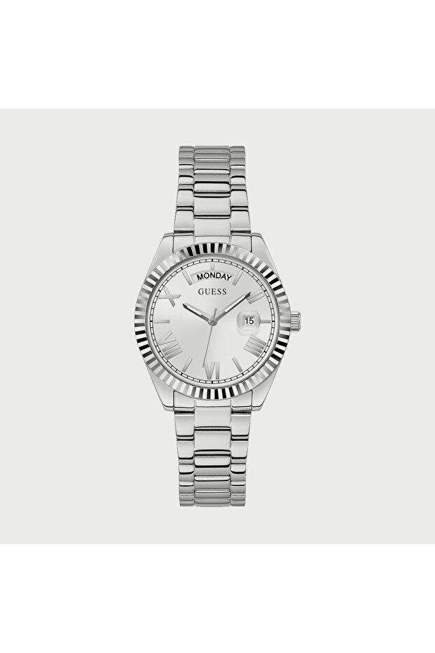 Women's Silver Analog Stainless Steel Strap Watch - GW0308L1 | 36 MM