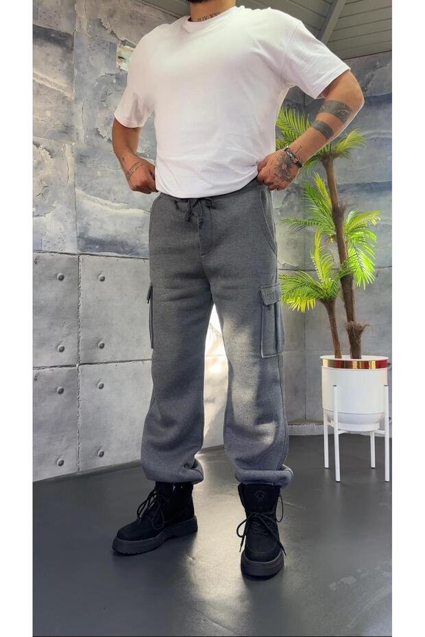Three Thread Raised Stopper Leg Sweatpants - 1