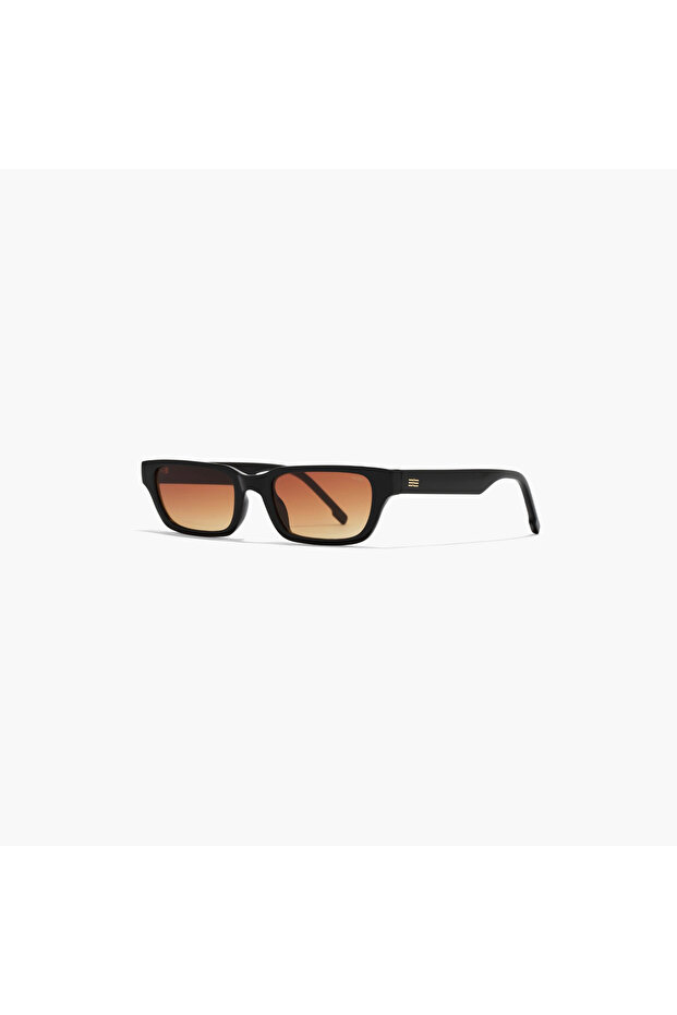 Strata 51 MM Brown Rectangle Sunglasses | su40104-bla-000353-0104-51