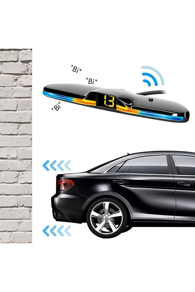 New Ekranlı Park Sensörü - Siyah - 2