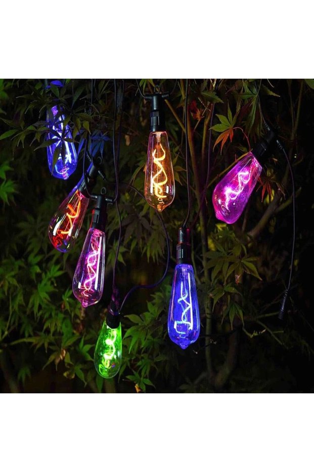 Multicolor Light Garland 5m, 10 Bulbs (Wholesale)