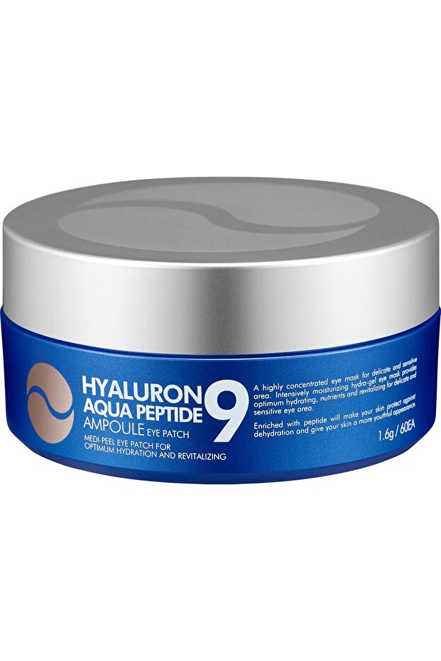 Medi-Bell Peptide 9 Hyaluron Eye Patches 1.6g × 60 pcs (Hydrating, Anti-Wrinkle)