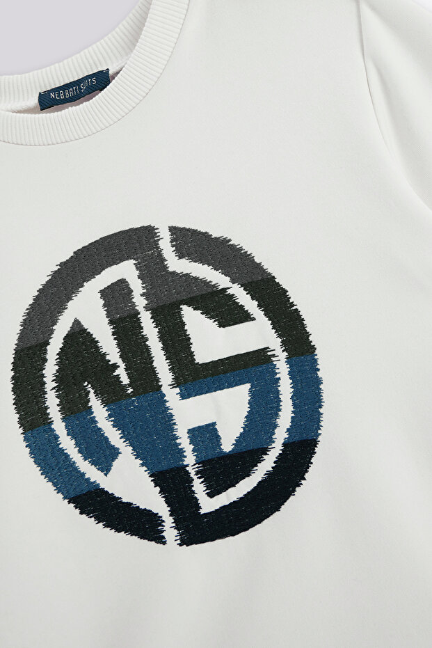 سويت شيرت أبيض للأولاد - 6