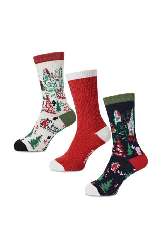 Pine Tree 3-Pack Socks Socks Multicolor Unspecified Unisex Socks Pine Tree 3-Pack Sockspine Tree 3