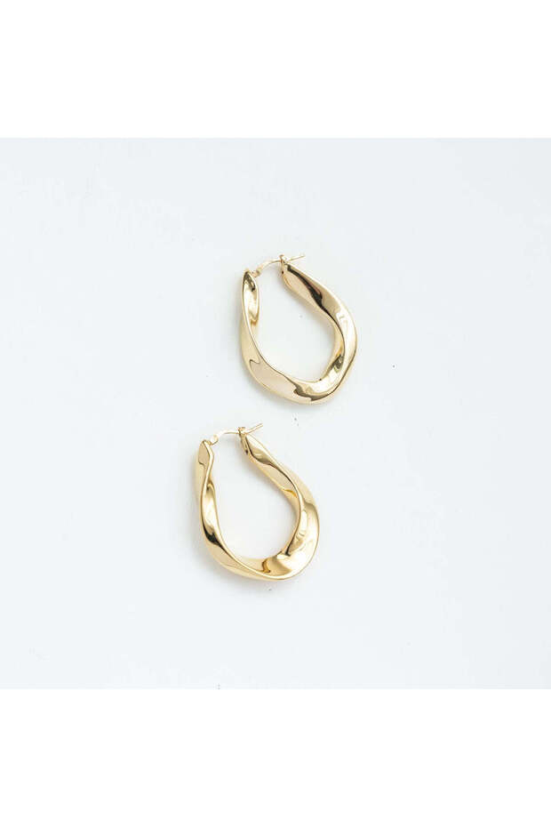 Cercei argint Flow Hoops - 1