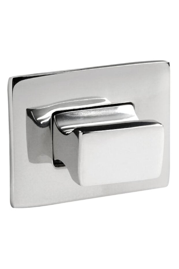 Button + rectangular polished ring AISI316 - 1