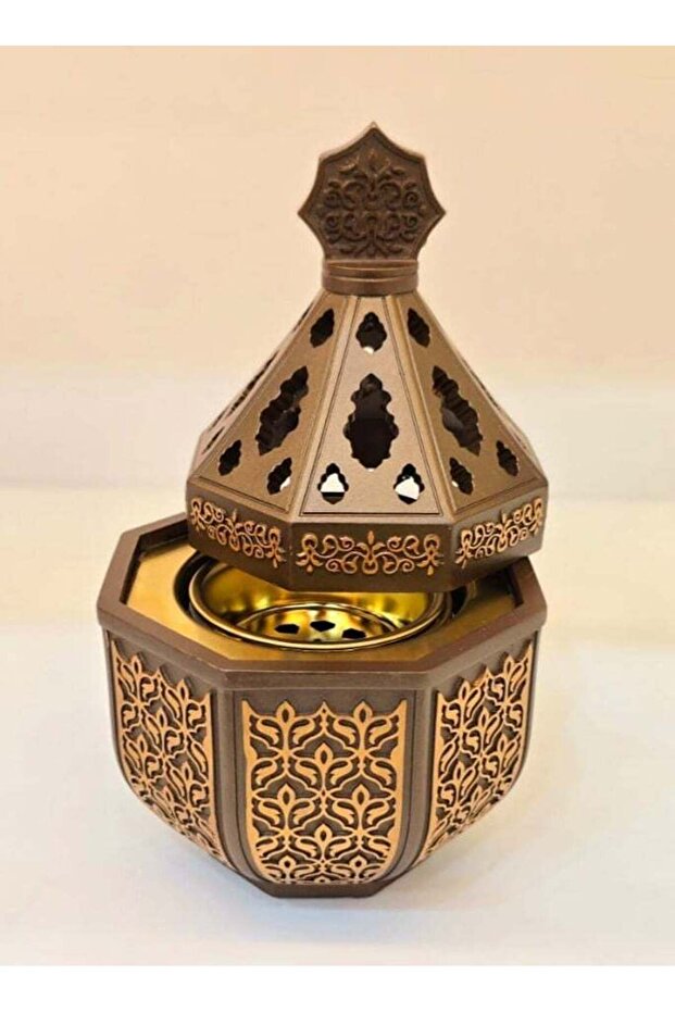 Damanhoor Charcoal Incense Burner Bakhoor Oud Frankincense Resin for Yoga & Spa
