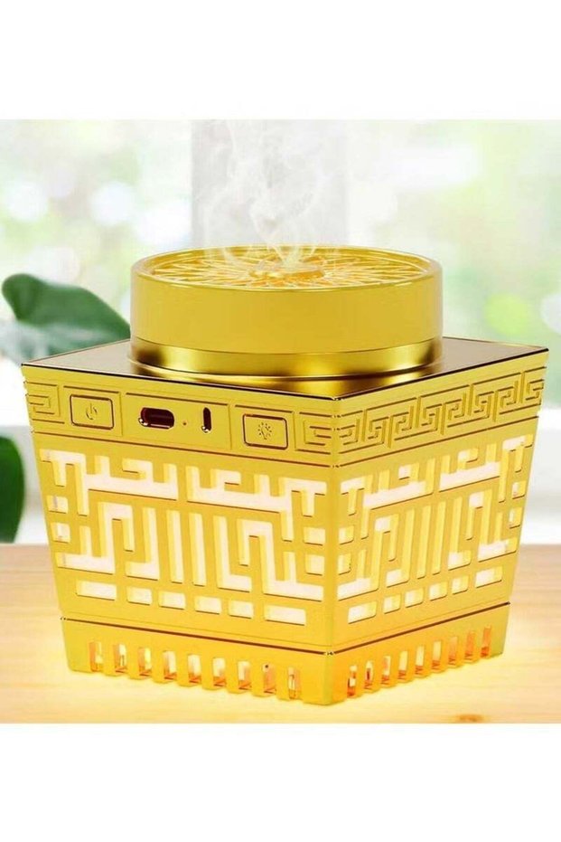 Damanhoor Bakhoor Arabic Electric Incense Oud Burner with Full Quran Muslim Speaker Remote and App