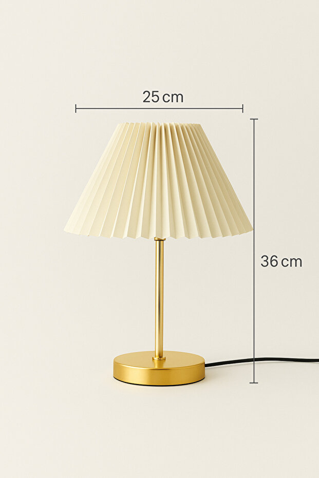 2’li Maison Pileli Gold Abajur - 3