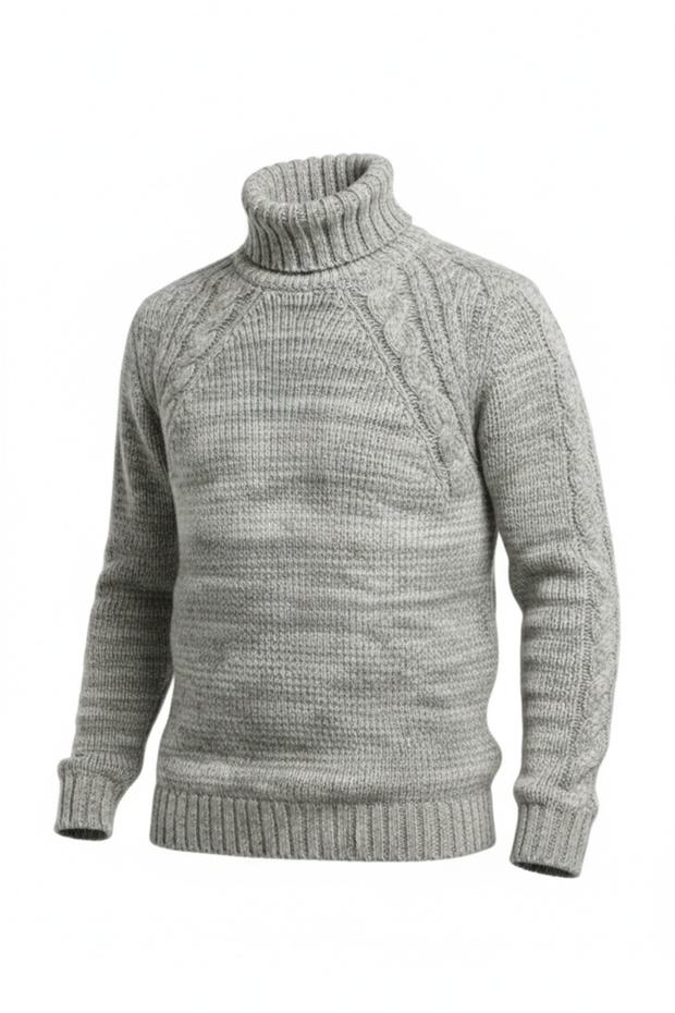 Erkek Balıkçı Yaka Kalın Kazak - 4