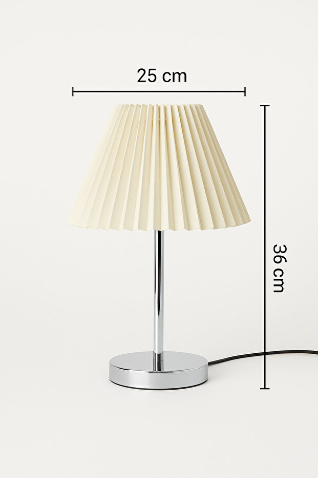 2’li Maison Pileli Gümüş Abajur - 4