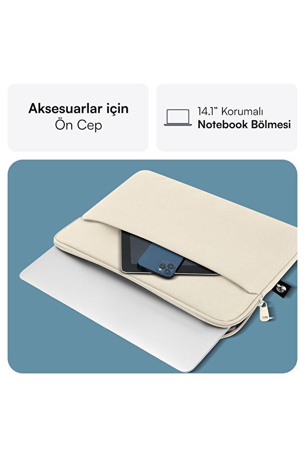 MCE-1505 14.1" NOVA Eco Notebook Sleeve Latte - 2