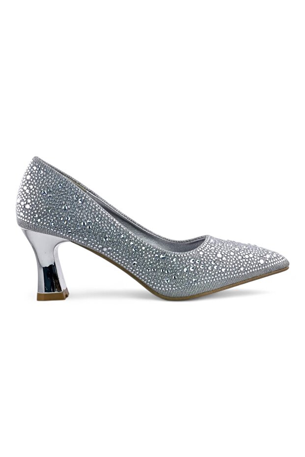 Pointed Toe Mid Heel Pump - 1