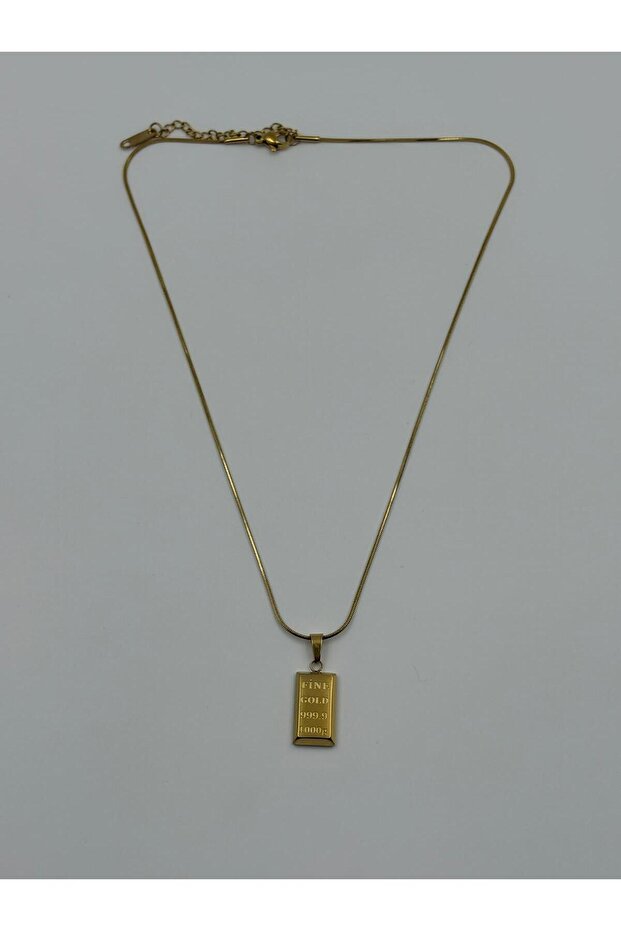 Mini Külçe Altın Model Kolye - 2