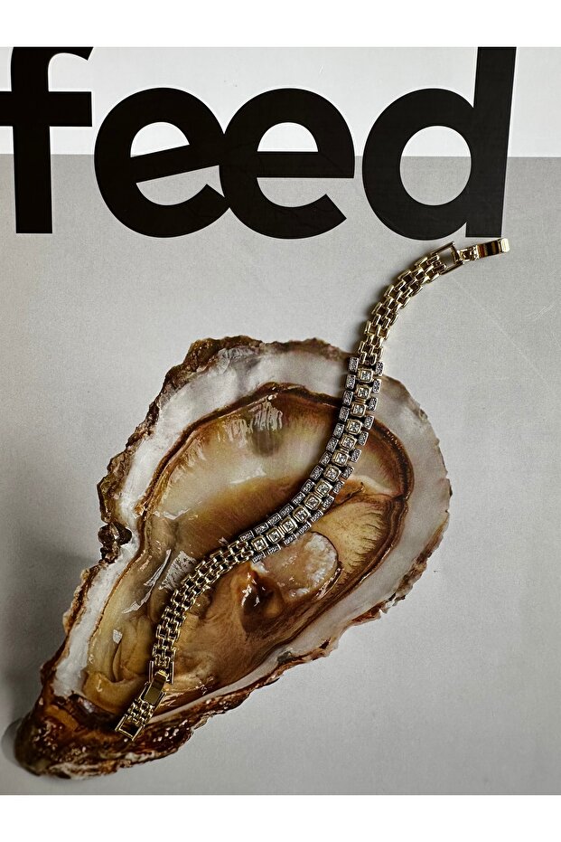 taşlı künye bileklik - 2