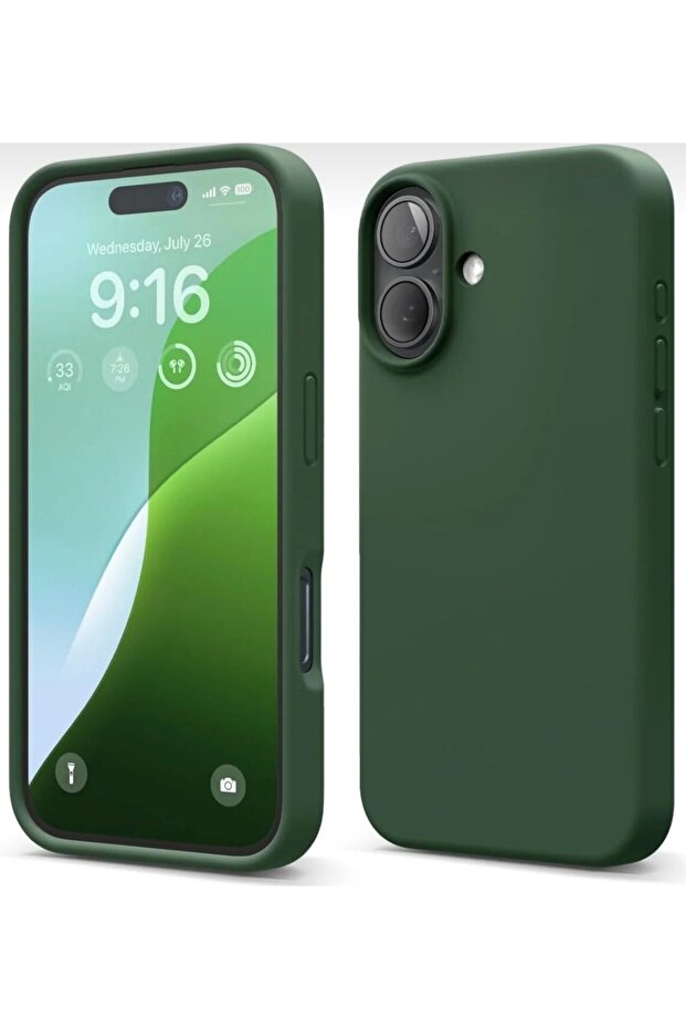 iPhone 17 Case Inside Velvet Screen and Camera Raised Launch Silicone Protective Cover - 1