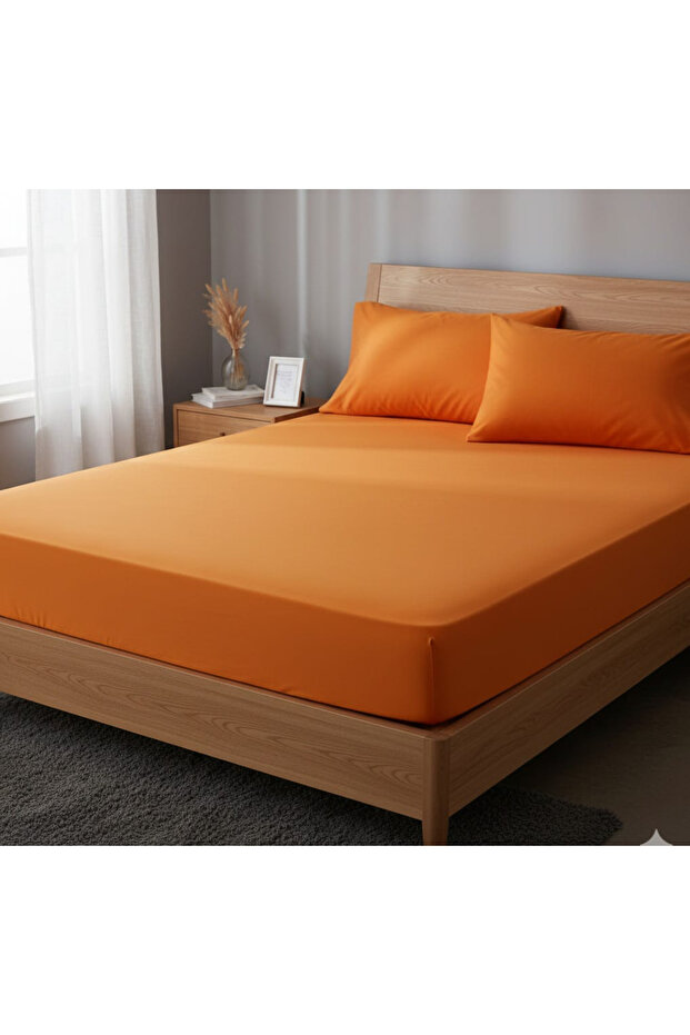 Single 180X240 cm Elastic-Free Bed Sheet Set 100% Cotton