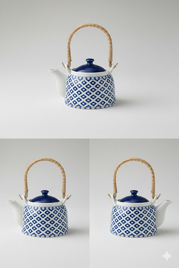 Nostalgic Dames Demlik - Mavi - 5