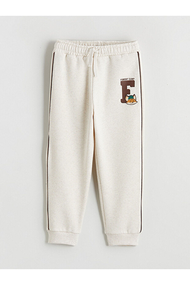 Özmarka New Season Printed Boys' Thick Jogger Sweatpants