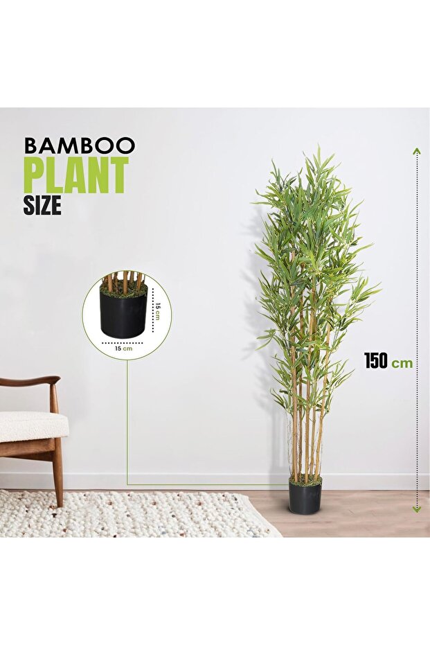 Artificial Bamboo Tree 150cm - 5
