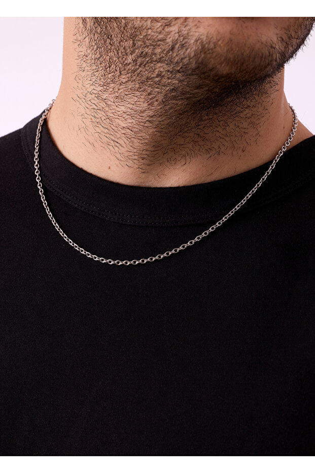 Gümüş Kaplama Cable Kolye - 3