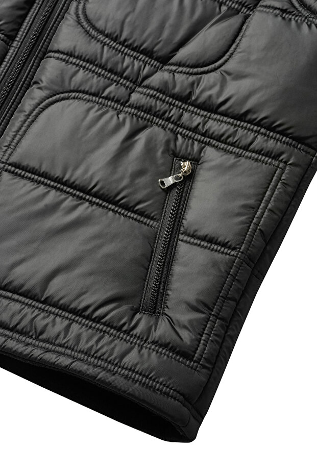 SİYAH ÇİFT İĞNELİ YELEK - 4