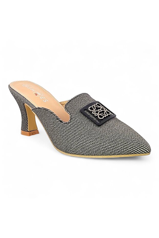 Pointed Toe Mid Heel Pump - 2