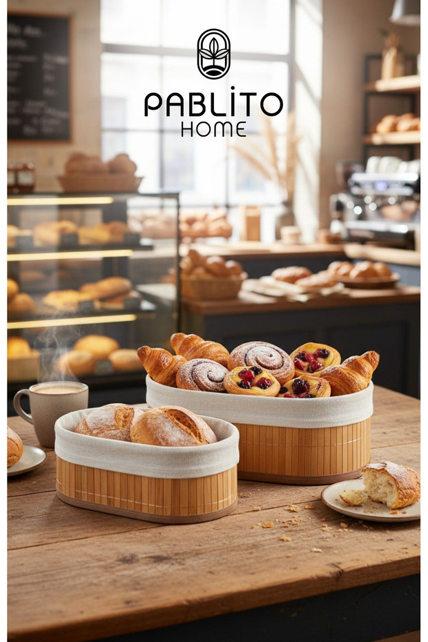 3LÜ BAMBU SEPET - 3