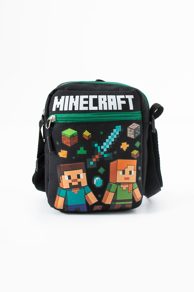 Mine Alex Steve Children's Shoulder Bag – 3 Compartments – Waterproof Fabric (21×16×6 cm)