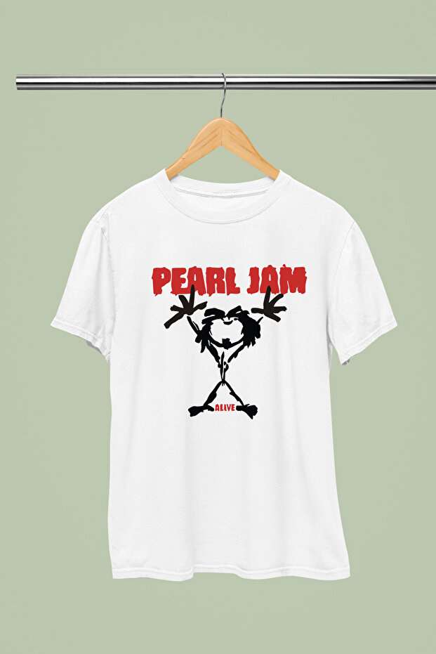 Pearl Jam Printed Cotton Short Sleeve Regular Fit Rock T-Shirt