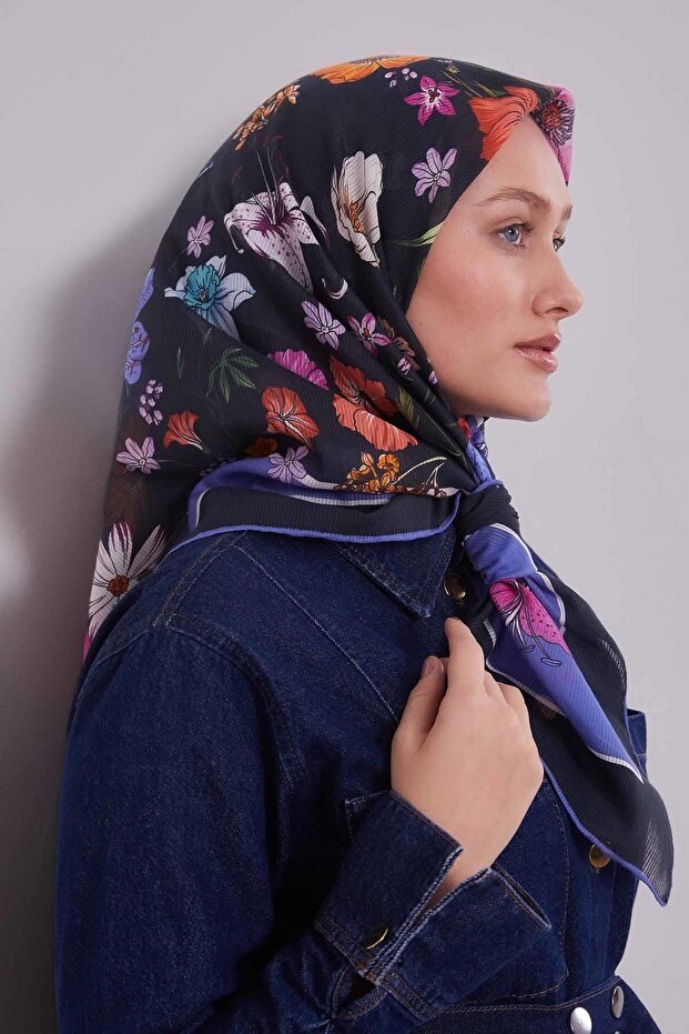 وشاح قطني بنمط ديزي نيلي - 3