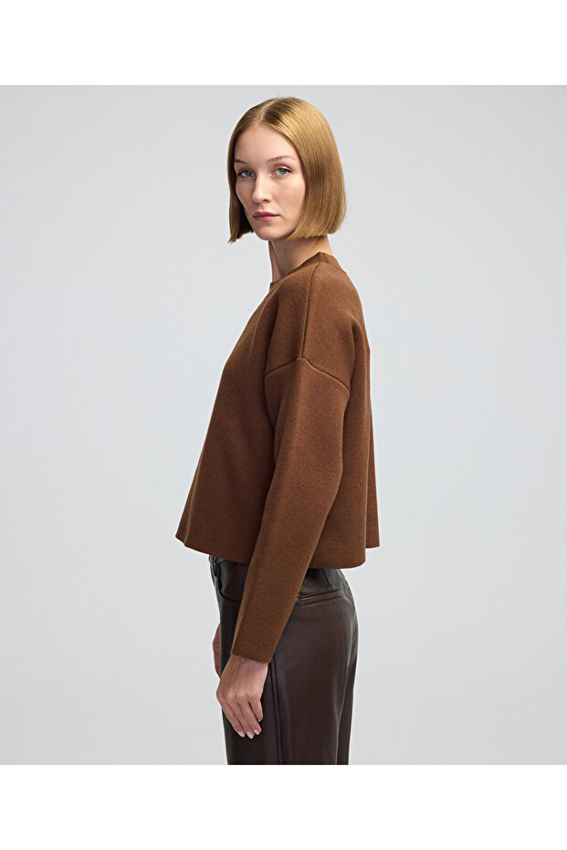 Düşük omuz basic triko - 3