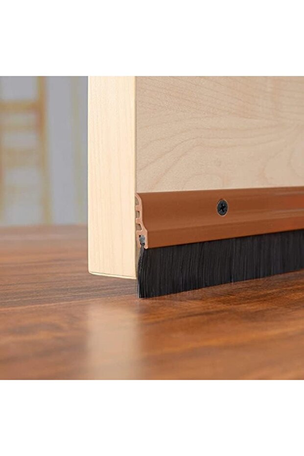 Door Seal Bottom Brush with Screw (1M, Beige)