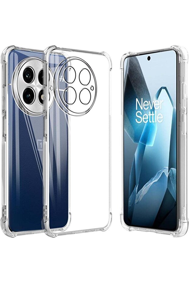 Clear TPU Case for OnePlus 13 with Reinforced Corners and Camera Protection