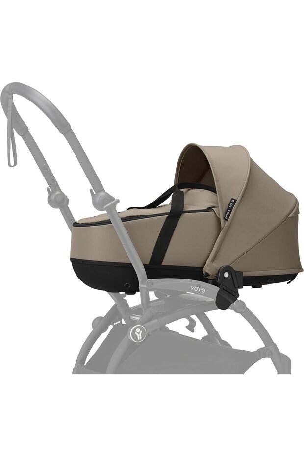YOYO Newborn Shell, Comfortable Lie-Flat Infant Stroller Nest, Taupe