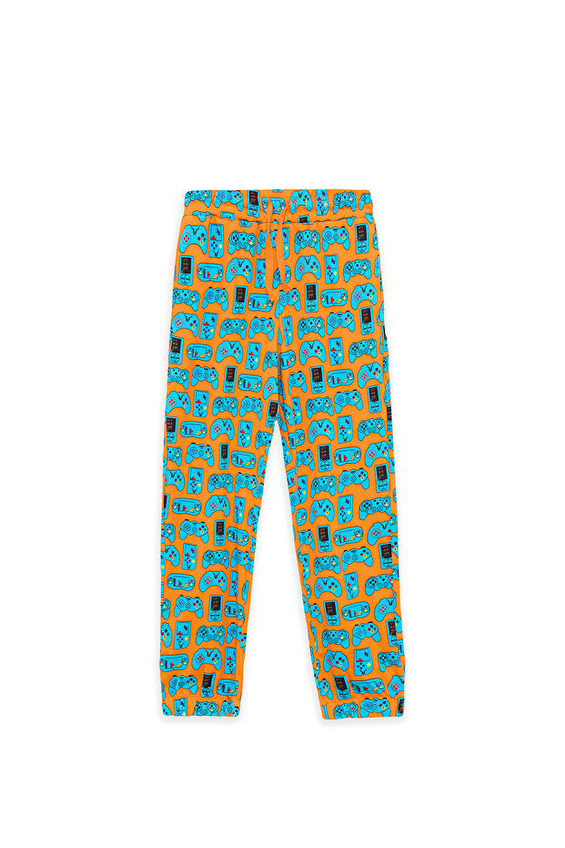 Boy Patterned Pyjama Suit - 8