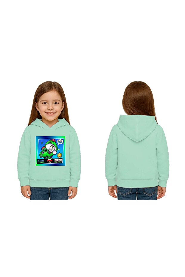 Unisex Printed Brawl Stars Children's Swaetshirt Hooded 3 Thread Rasterated
